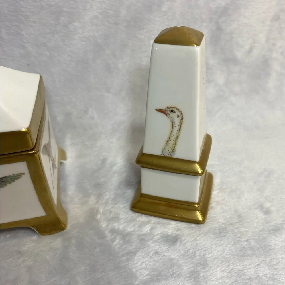 Vintage Villeroy & Boch Classic Collection Charleston Birds Salt/Pepper Sugar - Picture 5 of 14